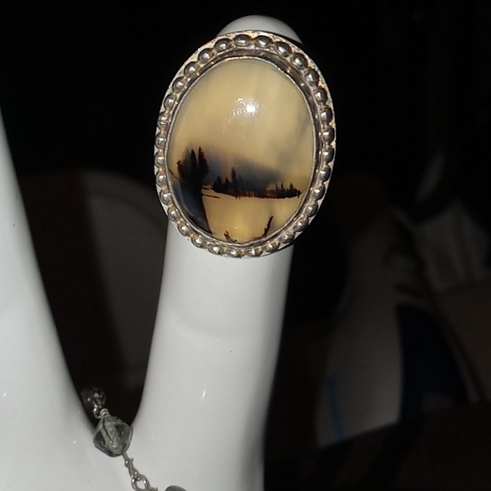 Dendritic Agate Ring